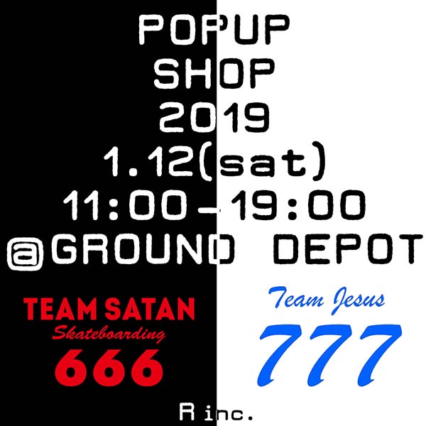 Team Satan Pop Up-2019.1.12 OSAKA-0